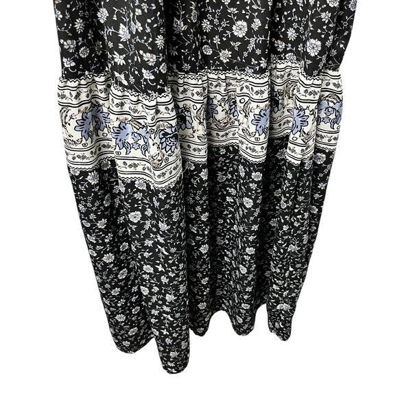 Knox Rose Sleeveless Floral Tiered Romantic Maxi Dress Cottagecore M (2804) - Picture 6 of 7